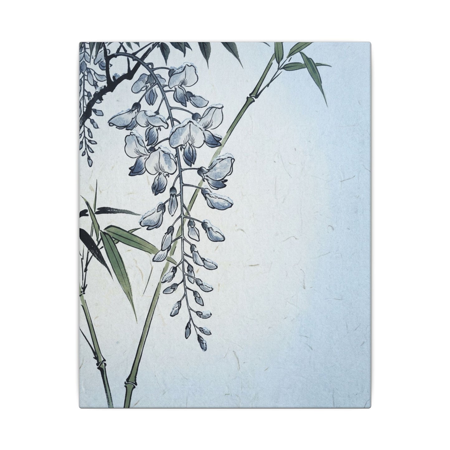 Zen Wisteria in Moonlight | Ukiyo E Inspired Canvas Art