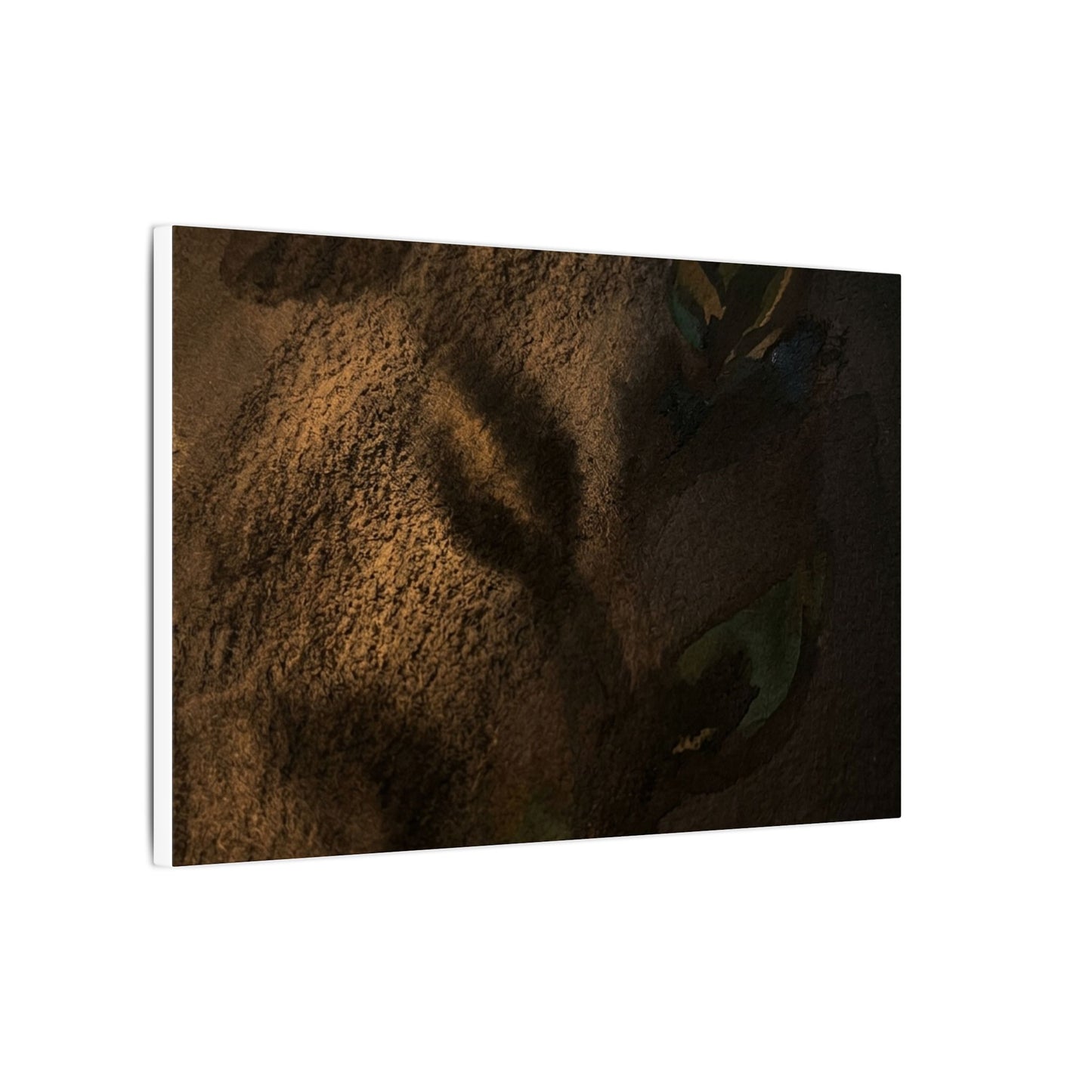Candlelight Shadow Play Canvas Art - Dark Japandi Ma