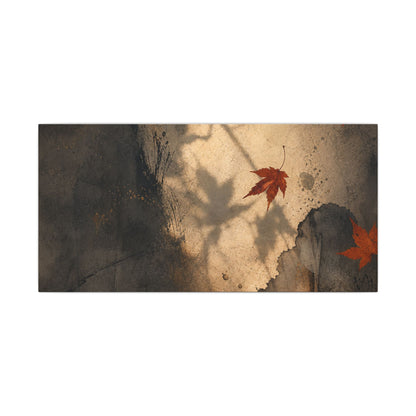 Shadow Play Texture Canvas Art | Neutral Japandi Art