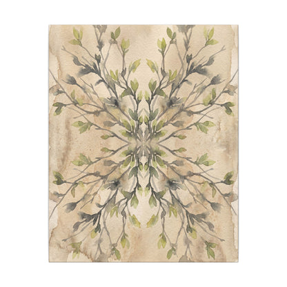 Shibui Shadow Play Canvas Art - Japandi Watercolor