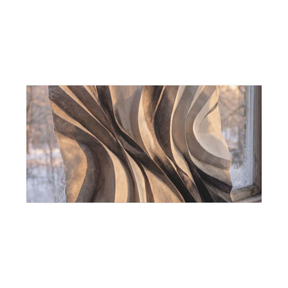 Mono No Aware Paper Fold Canvas Art - Japandi Minimal Line