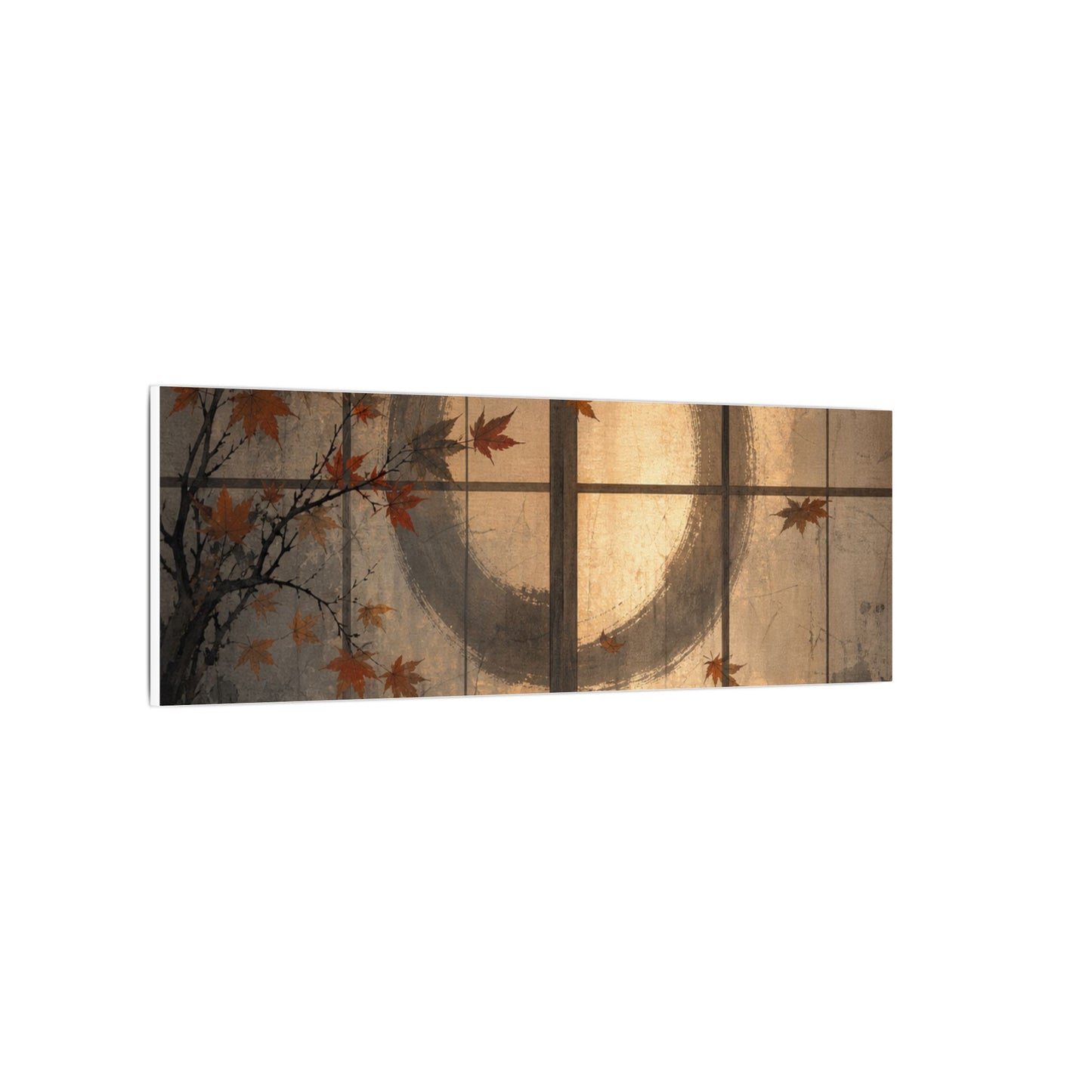 Shoji Screen Texture Canvas Art | Earthy Japandi Art