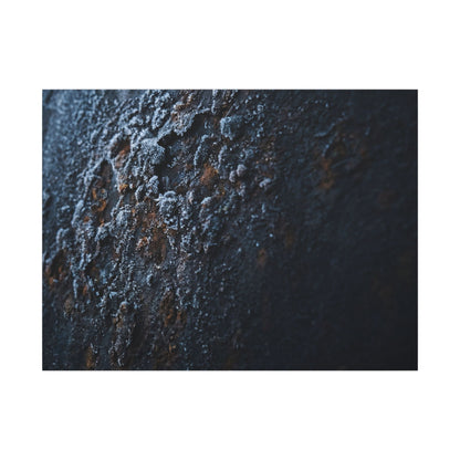 Rust Patina Canvas Art | Winter Dark Japandi Shadow Zen Art Art Print