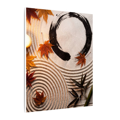Tranquil Rock Garden Canvas Art - Enso Zen