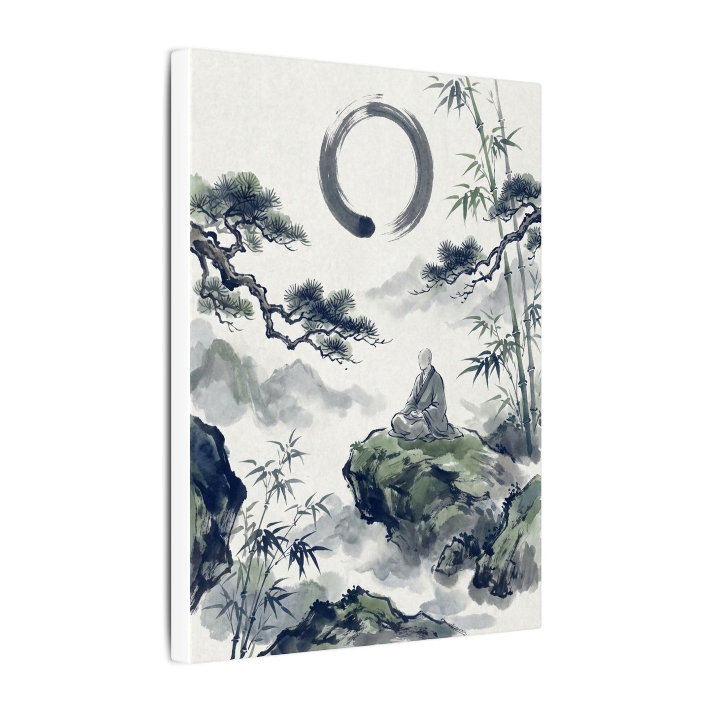 Zen Sumi-e Canvas Art