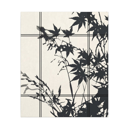 Shoji Screen Canvas Art | Summer Japandi Minimal Line Art