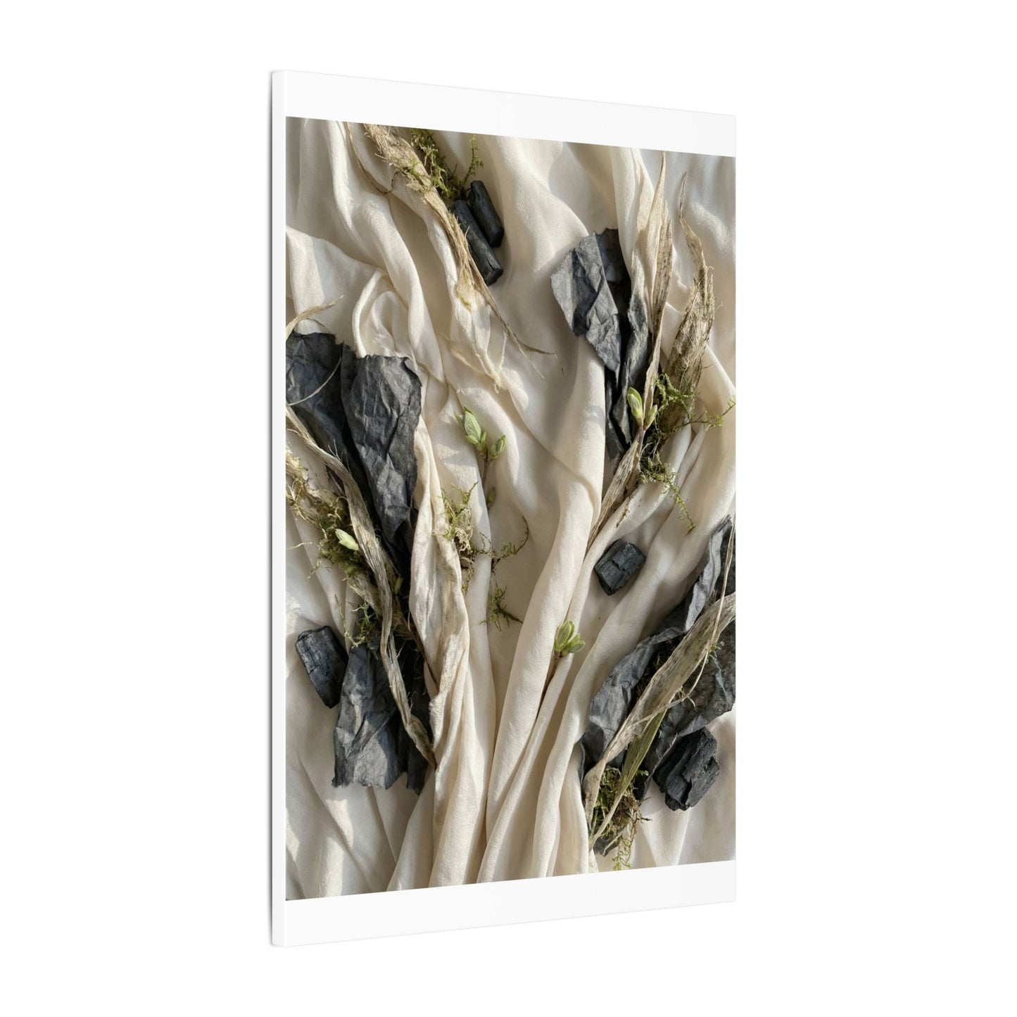 Spring Silk Drape Texture Canvas Art | Warm Decor