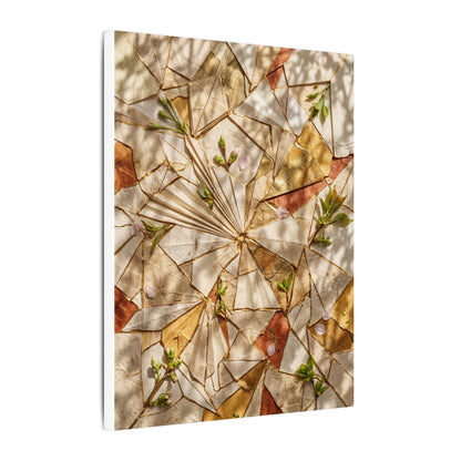 Resilient Paper Fold Canvas Art - Gold Repair Kintsugi