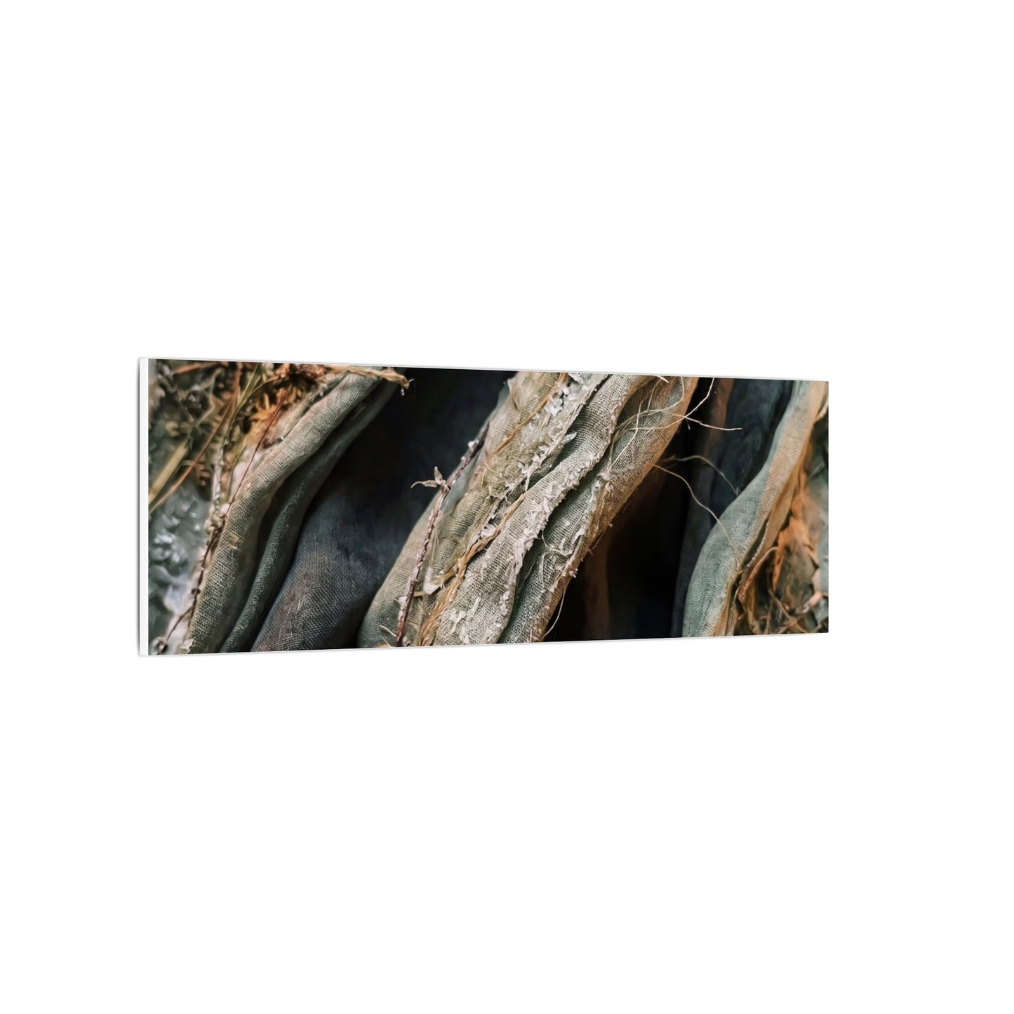 Silk Drape Winter Canvas Art | Japandi Cozy Design