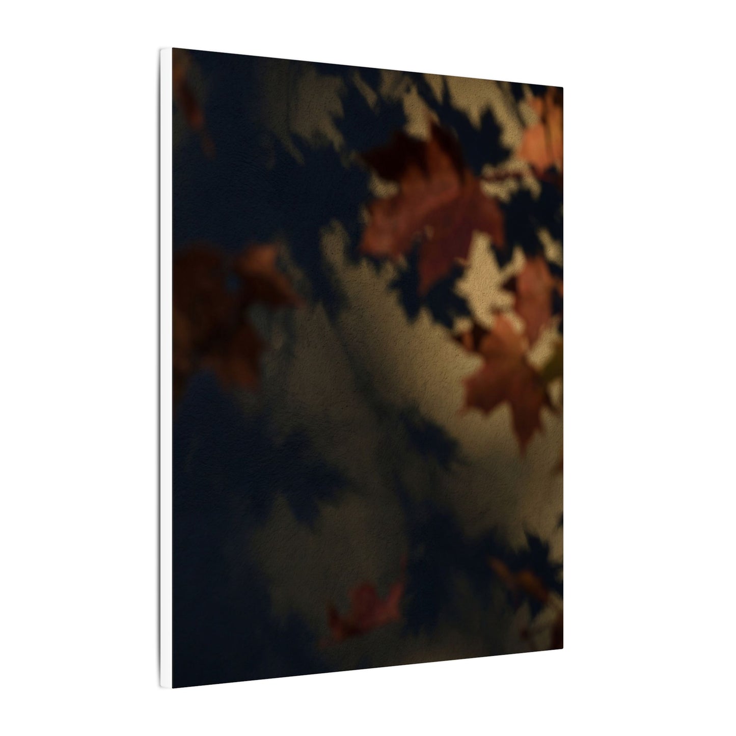 Shadow Play Canvas Art | Autumn Dark Japandi Moody Minimal Art