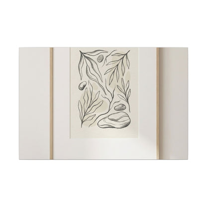 Japandi Charcoal Canvas Art