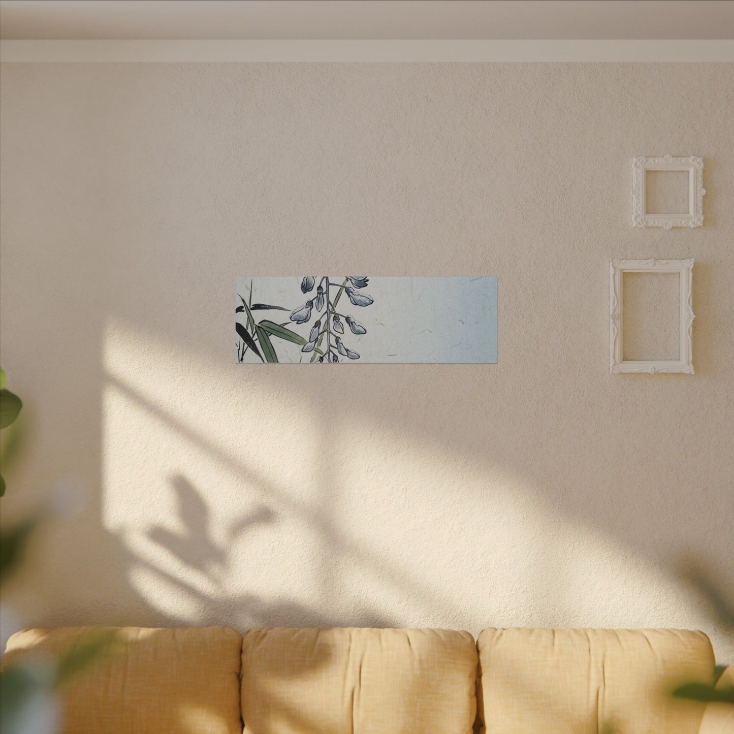 Zen Wisteria in Moonlight | Ukiyo E Inspired Canvas Art