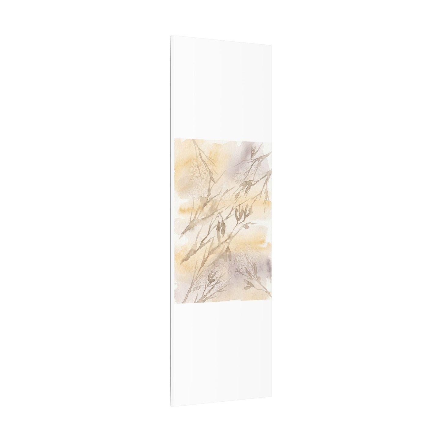 Shadow Play Winter Canvas Art | Japandi Warm Design