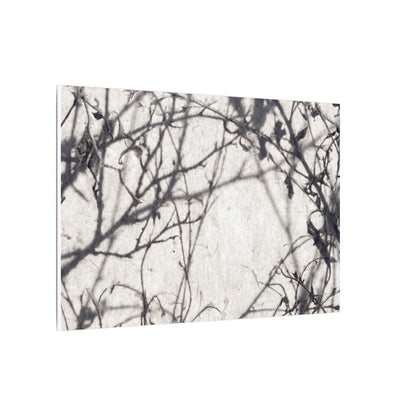 Winter Shadow Play Japanese Pattern Canvas Art | Elegant Decor