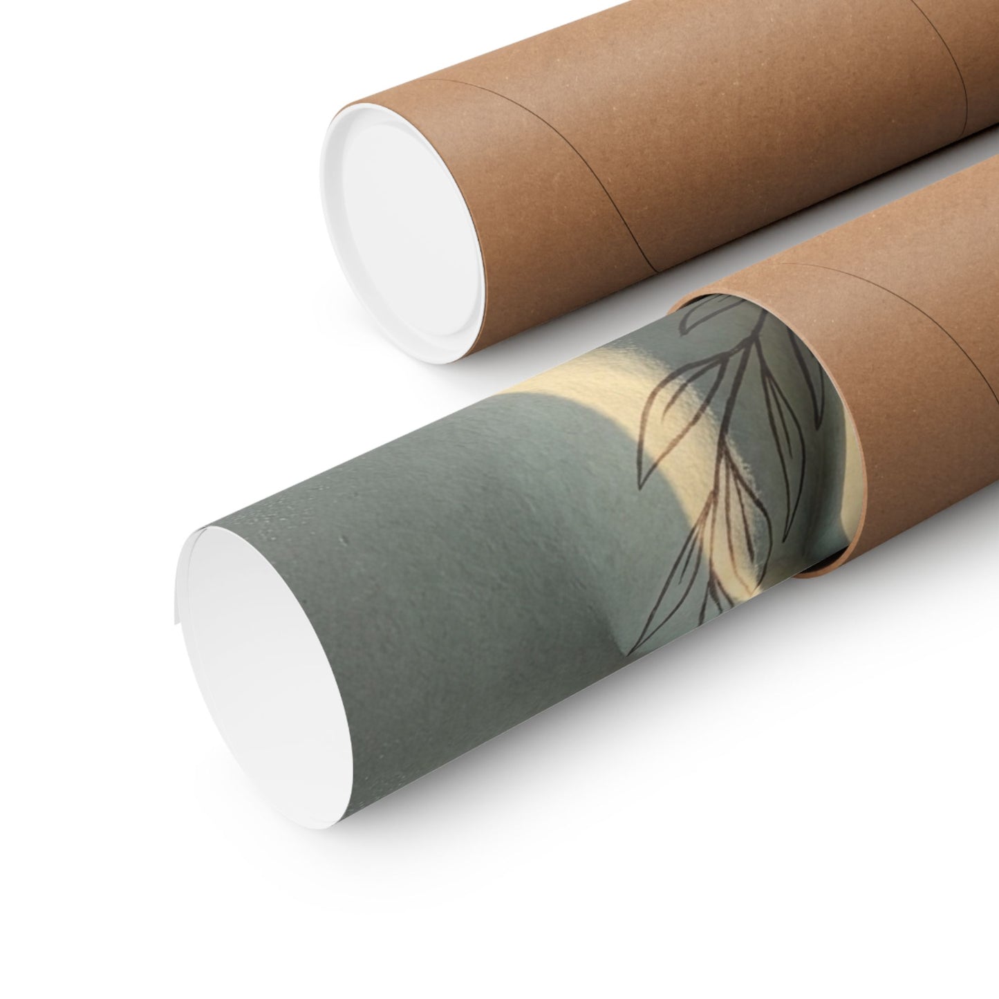 Kanso Paper Fold Wall Art Print - Japandi Minimal Line