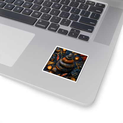 Kintsugi River Stones in Candlelight | Gold Vein Sticker