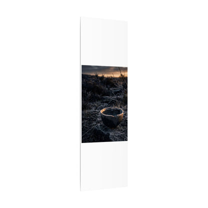 Kanso Ceramic Bowl Canvas Art - Dark Japandi Dark Texture