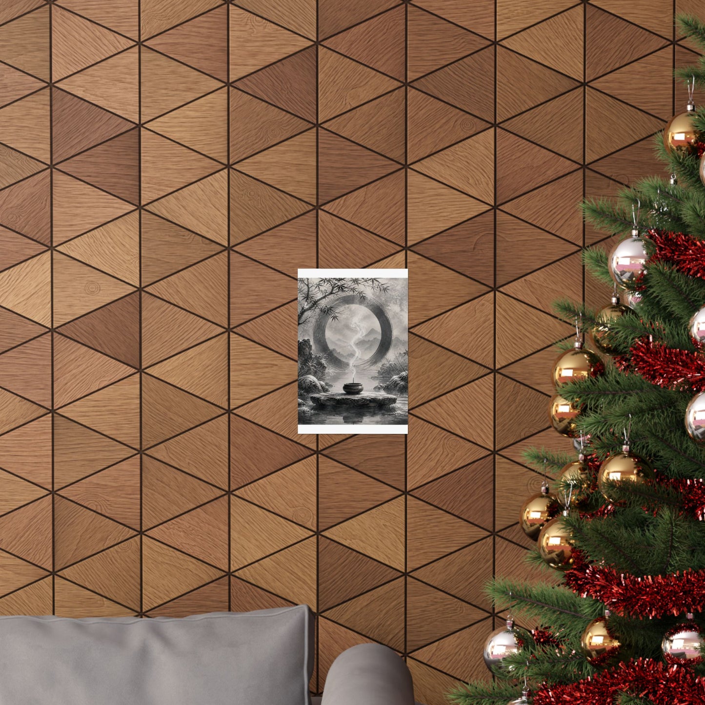 Dappled Incense Smoke Wall Art Print - Zen Seijaku