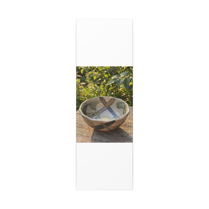 Earthy Ceramic Bowl Canvas Art - Japanese Pattern Japandi