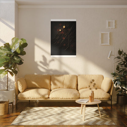 Autumn Silk Drape Moody Minimal Canvas Art | Moody Decor