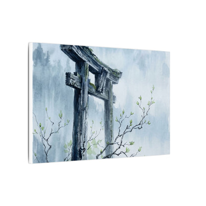 Torii Gate Canvas Art | Spring Zen Sumi E Art