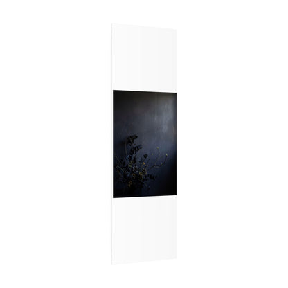 Dried Flowers Spring Canvas Art | Dark Japandi Moody Design