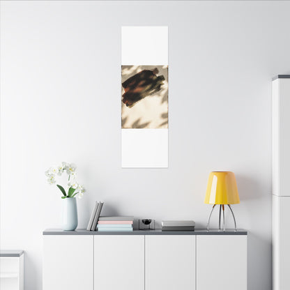 Ink Brushstroke Canvas Art | Summer Dark Japandi Moody Minimal Art