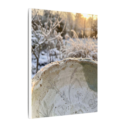 Ceramic Bowl Canvas Art | Winter Japandi Minimal Line Art