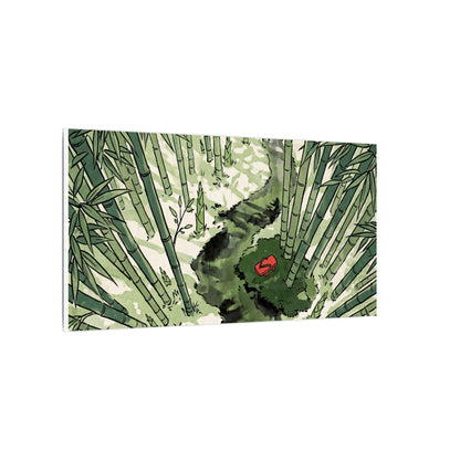 Peaceful Bamboo Grove Canvas Art - Ukiyo E Inspired Zen
