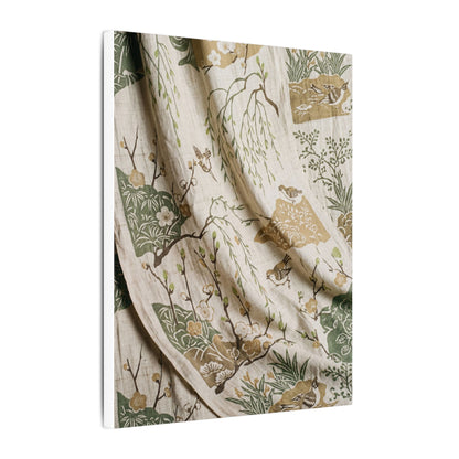 Silk Drape Canvas Art | Spring Japandi Japanese Pattern Art