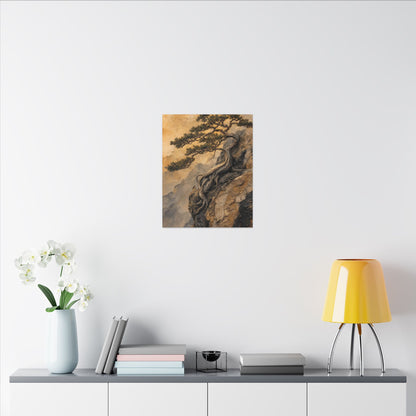 Summer Pine Tree Texture Canvas Art | Cozy Decor