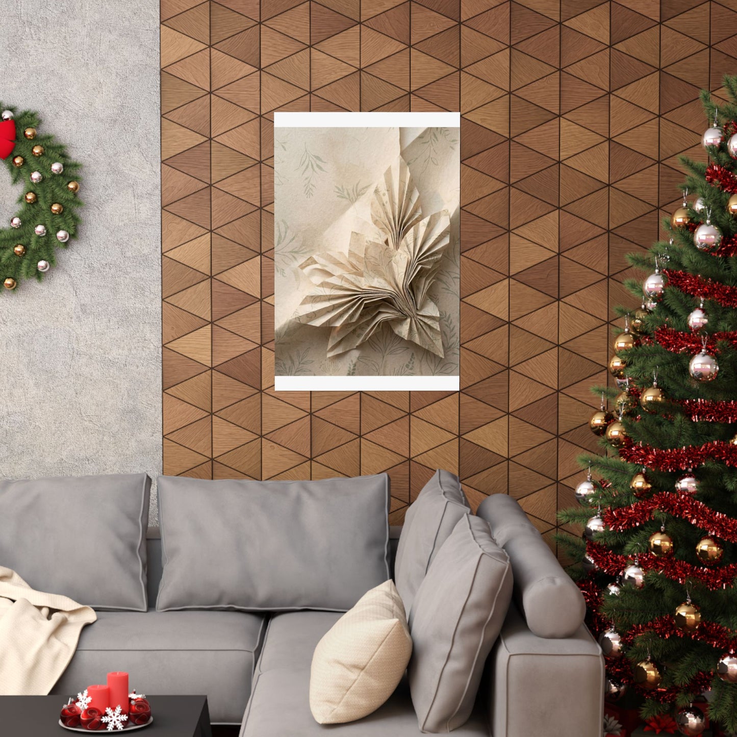 Dawn Paper Fold Wall Art Print - Japandi Fukinsei