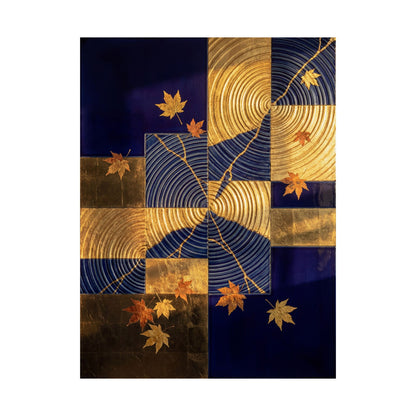 Water Ripple Autumn Wall Art Print | Kintsugi Beautiful Design