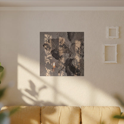 Shadow Play Summer Canvas Art | Japandi Elegant Design