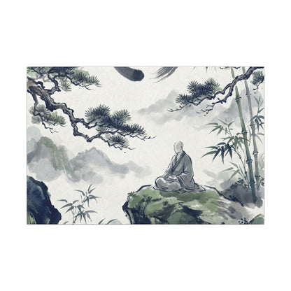 Zen Sumi-e Canvas Art