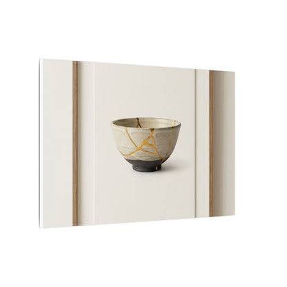 Kintsugi Charcoal Canvas Art