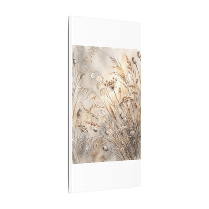 Winter Dried Flowers Watercolor Canvas Art | Warm Decor