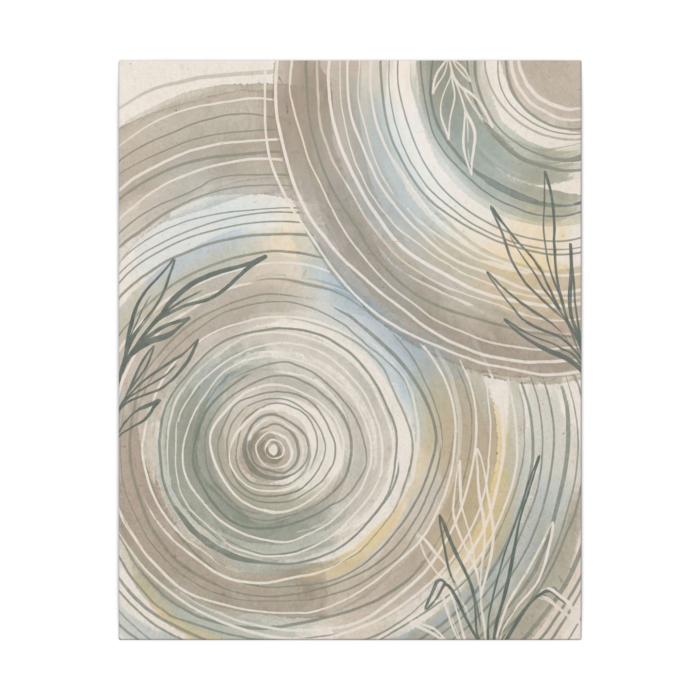 Kanso Water Ripple Canvas Art - Japandi Minimal Line