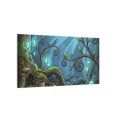 Spring Tea Ceremony Forest Whimsy Canvas Art | Cozy Decor