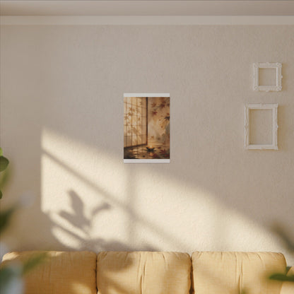 Candlelight Shoji Screen Canvas Art - Japandi Ma