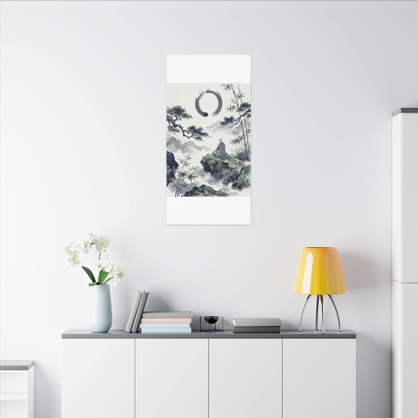 Zen Sumi-e Canvas Art