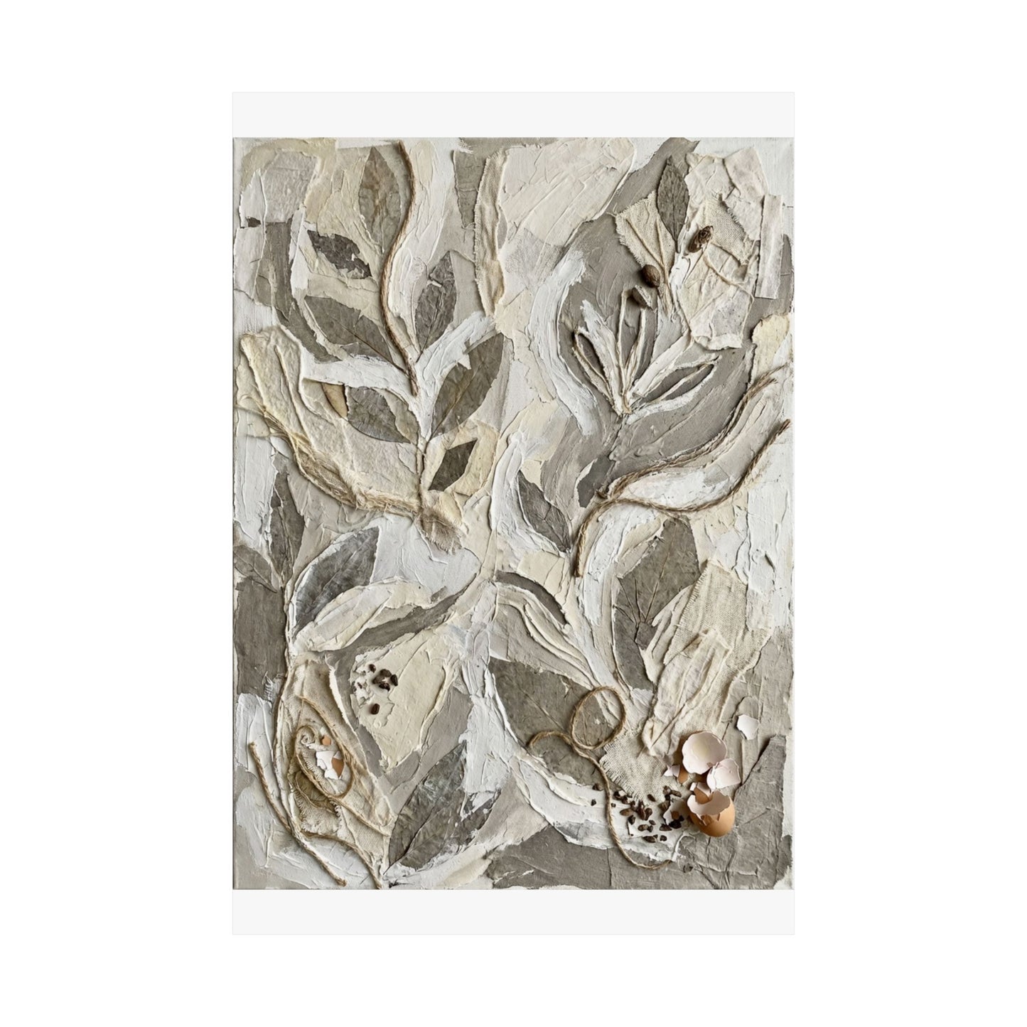 Japandi Textured Wall Art Print