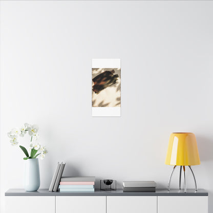 Ink Brushstroke Canvas Art | Summer Dark Japandi Moody Minimal Art