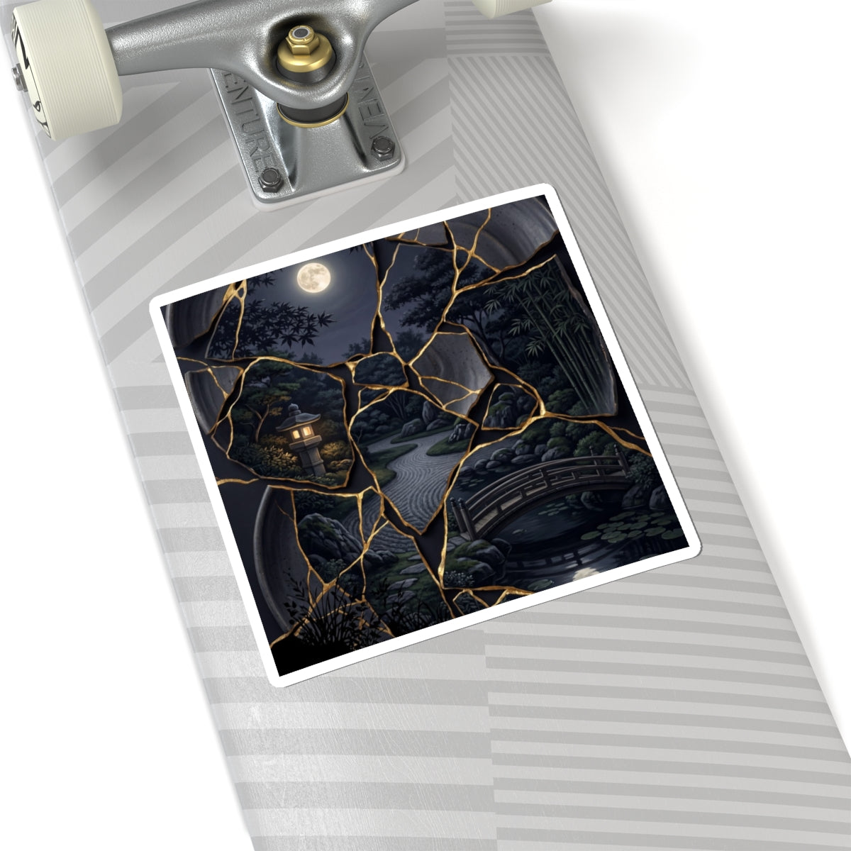 Summer Moonlit Garden Gold Repair Sticker | Beautiful Decor