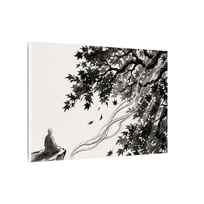 Serene Incense Smoke Canvas Art - Ukiyo E Inspired Zen