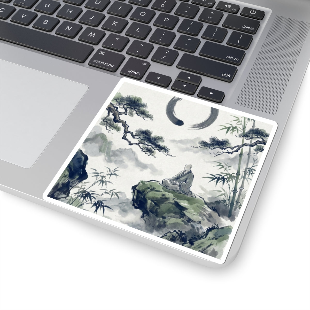 Zen Sumi-e Sticker Art Print