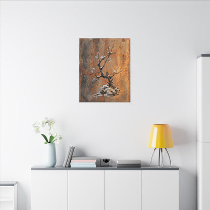 Datsuzoku Rust Patina Canvas Art - Zen Sumi E