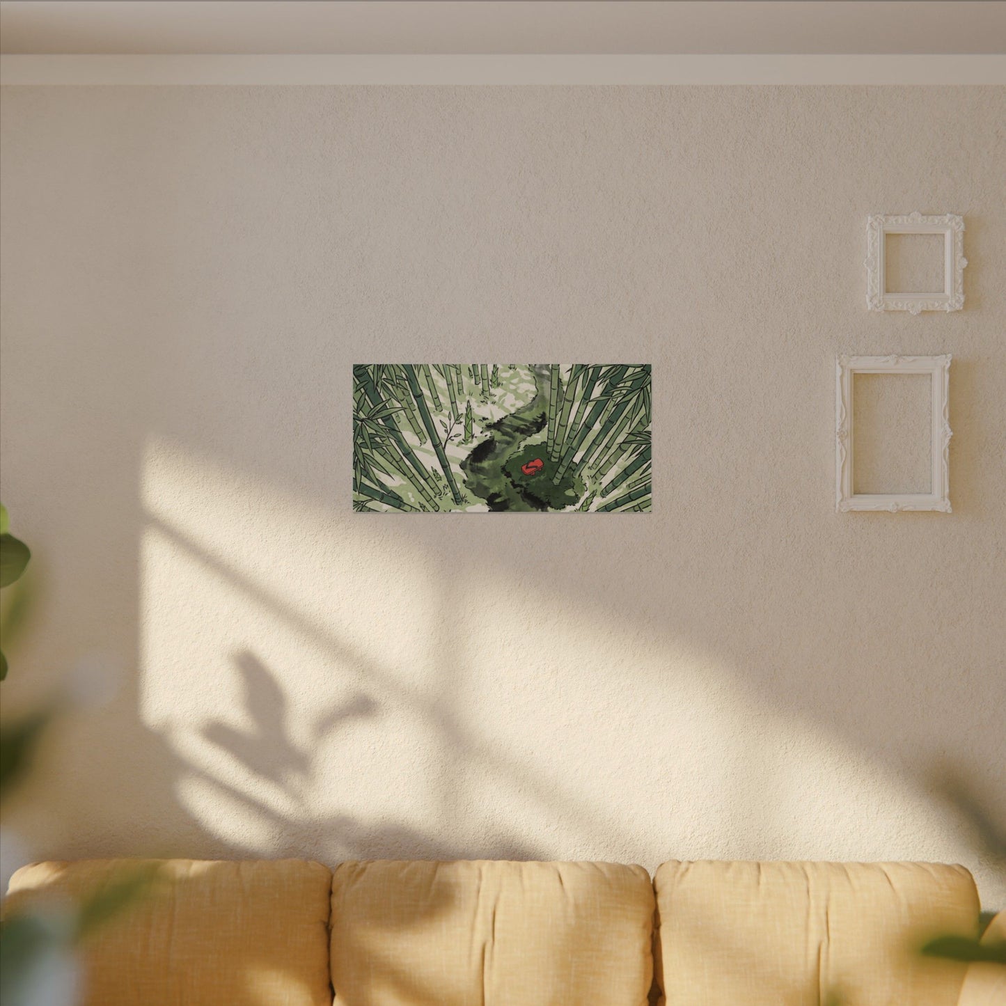 Peaceful Bamboo Grove Canvas Art - Ukiyo E Inspired Zen