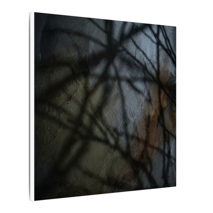Shadow Play Dark Texture Canvas Art | Sophisticated Dark Japandi Art
