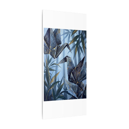 Paper Fold Canvas Art | Summer Kintsugi Crackle Gold Art
